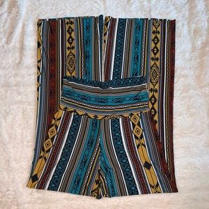 Newbury Kustom Printed Flare Pants Size Small